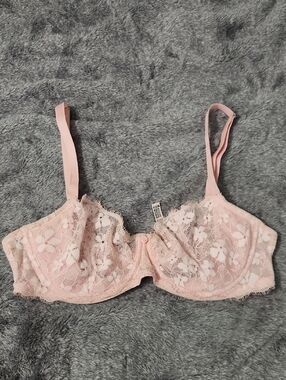 Dream Angels Sheer Lace Underwire Bra - Light Pink